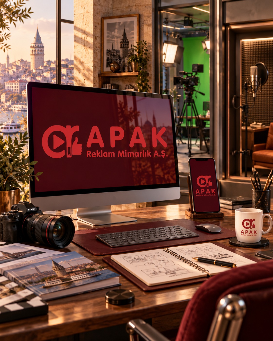 Ofis sunumu ve çalışma ortamı